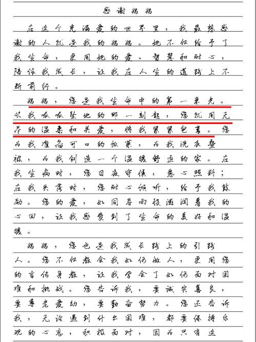 感恩母亲的作文素材作文800