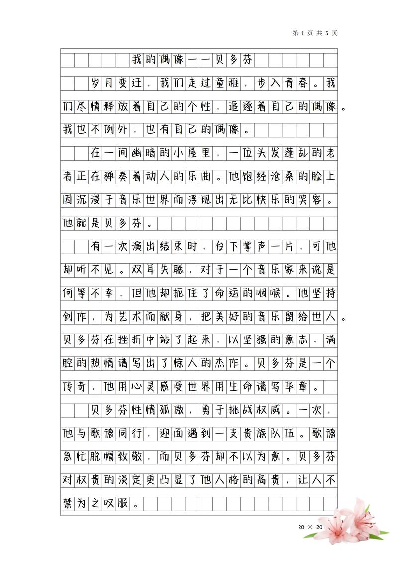 我心中的小学作偶像600字作文初一