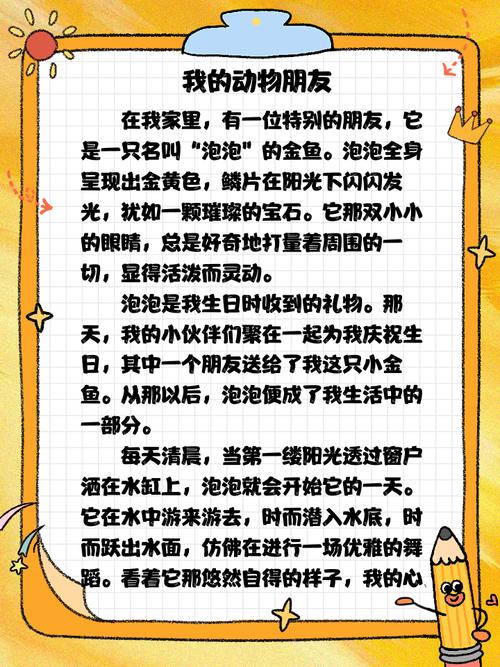 我的初中作动物朋友作文600字