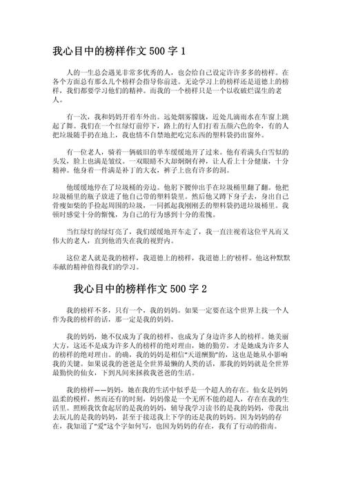 我的看图作文青春里有榜样
