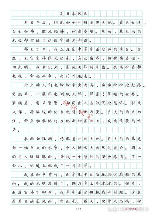 描写电闪雷鸣的作文大全作文600字优秀