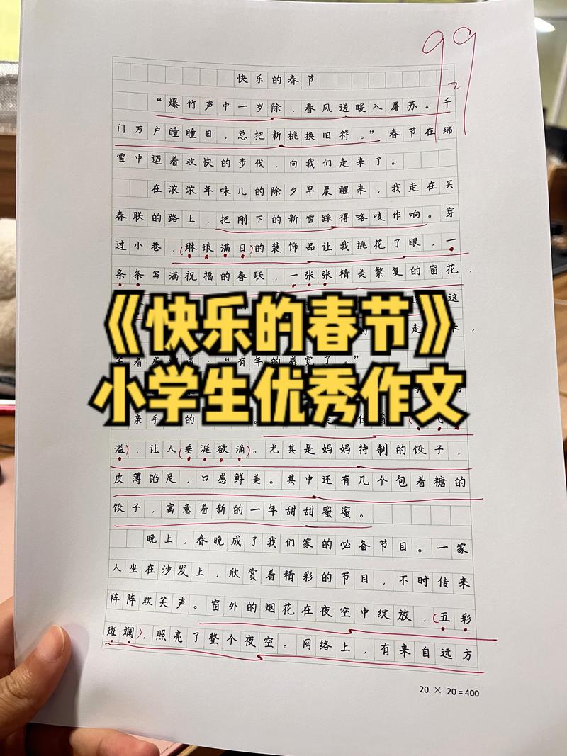 春节作优秀作文500字左右初中