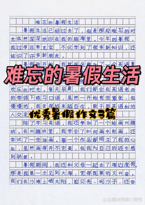 暑假生活到了一年小升初作文作文(精选6篇)