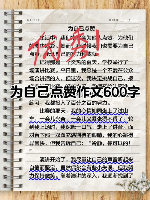 有关为自己点赞的高中作作文七年级600字