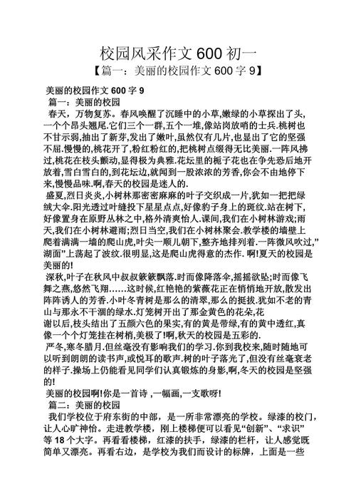 校园趣事作大学作600字初中