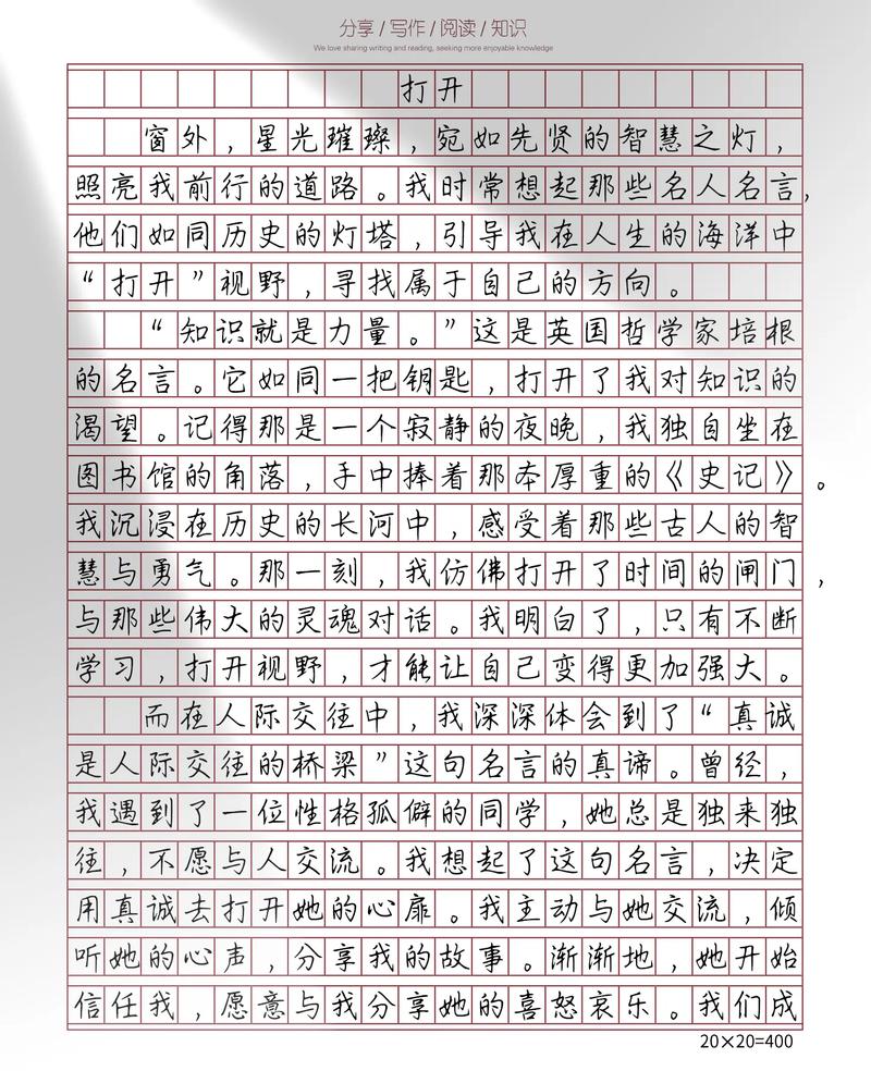 纸四年高考作文状物作文