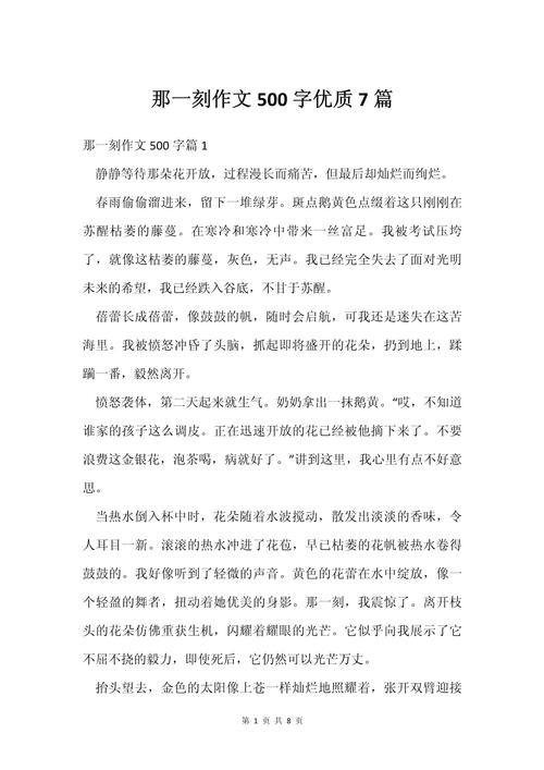 难忘的高中作那一刻作文