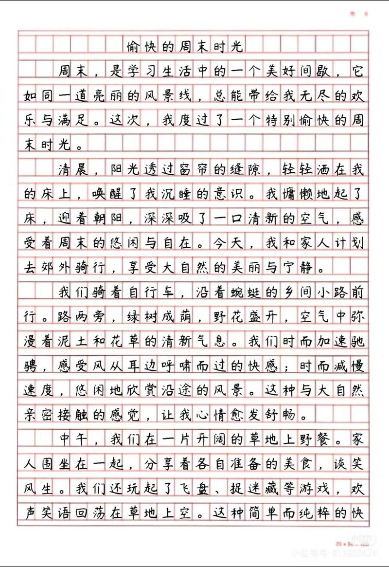 周末小学作作文推荐