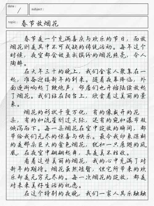 大年初二大学作赏烟花文章范文（精选5篇）